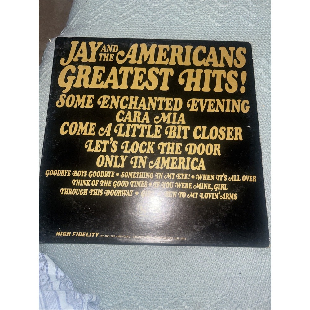 Jay And The Americans Greatest Hits LP Vinyl Record Album 1965